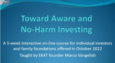 Toward Aware and No-Harm Investing